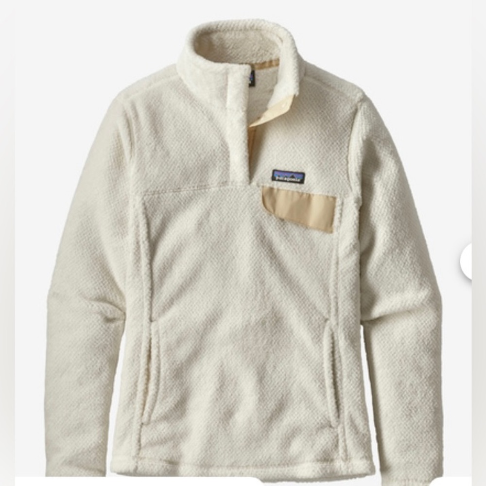 Patagonia White Fleece Pullover